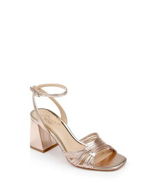 【送料無料】 ジュウェルダグレイミシュカ レディース サンダル シューズ Women's Michelle Evening Block Heel Sandals Rose Gold Metallic