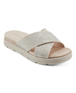 C[W[Xsbg fB[X V[Y T_ Easy Spirit Women's Shanya Open Toe Slip-on Casual Sandals Light Natural