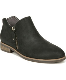 【送料無料】 ドクター・ショール レディース ブーツ・レインブーツ シューズ Women's Avenue Zip Booties Black Leather