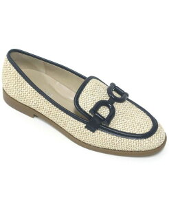 �P�l�X�R�[�� ���f�B�[�X �V���[�Y �X���b�|���E���[�t�@�[ ���[�t�@�[ Kenneth Cole New York Women's Linda Bit Raffia Loafers Natural Navy �l�C�r�[