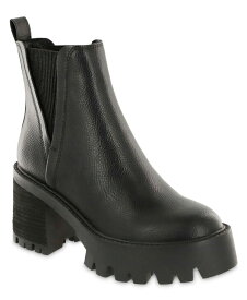 【送料無料】 ミア レディース ブーツ・レインブーツ シューズ Women's Rusty Chelsea Pull-On Lug Sole Booties Black