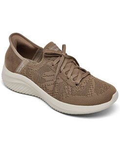 yz XPb`[Y fB[X Xj[J[ V[Y Martha Stewart x Women's Slip-ins Ultra Flex 3.0 Neptune Slip-On Casual Sneakers from Finish Line Mocha