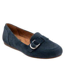 【送料無料】 ソフトウォーク レディース パンプス シューズ Soft walk Serra Flats Navy suede