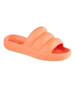 �g�[�c ���f�B�[�X �V���[�Y �T���_�� Totes Women's Molded Puffy Slide with Everywear Tigerlilly �A�j�}��