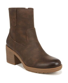 【送料無料】 ドクター・ショール レディース ブーツ・レインブーツ シューズ Women's Pearl Booties Brown Faux Leather