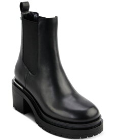 【送料無料】 ダナ キャラン ニューヨーク レディース ブーツ・レインブーツ シューズ Women's Patria Pull-On Chelsea Booties Black