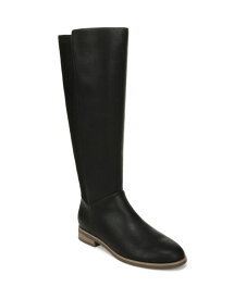 【送料無料】 ドクター・ショール レディース ブーツ・レインブーツ シューズ Women's Astir Zip High Shaft Boots Black Faux Leather/Fabric