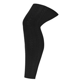 【送料無料】 アベニュー レディース レギンス ボトムス Women's Plus Size Plush Lined Cable Knit Footless Leggings Black
