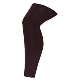【送料無料】 アベニュー レディース レギンス ボトムス Women's Plus Size Plush Lined Cable Knit Footless Leggings Burgundy