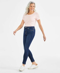�X�^�C���A���h�R�[ ���f�B�[�X �{�g���X �f�j���p���c �W�[���Y Style & Co Women's Mid-Rise Curvy Skinny Jeans Phlox
