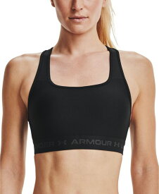 【送料無料】 アンダーアーマー レディース ブラジャー スポーツブラ アンダーウェア Women's HeatGear&reg; Medium Impact Sports Bra Black / Black / Jet Gray