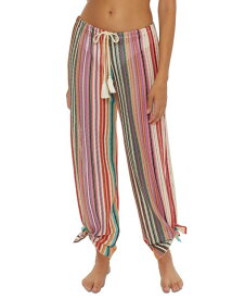 【送料無料】 ベッカ レディース カジュアルパンツ ボトムス Women's Seaside Striped Crochet Cover Up Pants Multi