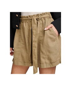 【送料無料】 ラッキーブランド レディース ハーフパンツ・ショーツ ボトムス Women's Paperbag-Waist Cuffed Shorts Dusty Olive
