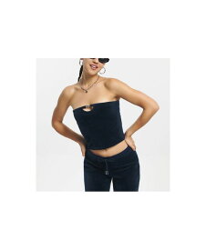 【送料無料】 ジューシークチュール レディース シャツ トップス Solid Long Tube Top With Hardware Regal Blue