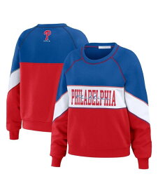 【送料無料】 ウェア バイ エリン アンドルーズ レディース パーカー・スウェット アウター Women's Royal Red Philadelphia Phillies Crewneck Pullover Sweatshirt Royal Red