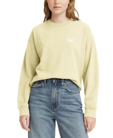 【送料無料】 リーバイス レディース ニット・セーター アウター Women's Comfy Logo Fleece Crewneck Sweatshirt Sunset Anise Flower