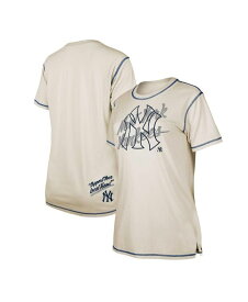 【送料無料】 ニューエラ レディース Tシャツ トップス Women's White New York Yankees Team Split T-shirt White