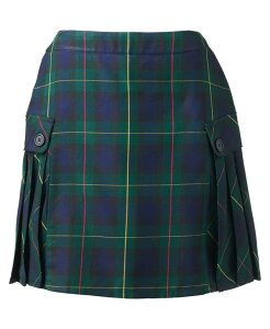 �����Y�G���h ���f�B�[�X �{�g���X �X�J�[�g Lands' End Women's School Uniform Side Pleat Plaid Skort Above the Knee Hunter/classic navy plaid �l�C�r�[