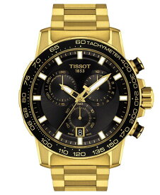 【送料無料】 ティソット メンズ 腕時計 アクセサリー Men's Swiss Chronograph Supersport GTS Gold PVD Stainless Steel Bracelet Watch 46mm No Color