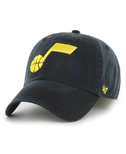 47 �u�����h �����Y �A�N�Z�T���[ �X�q '47 Brand Men's Black Utah Jazz Classic Franchise Fitted Hat Black �u���b�N