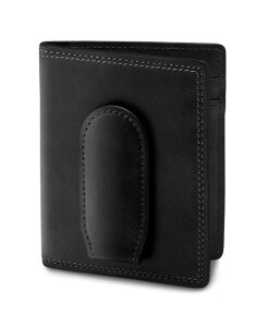 �{�X�J �����Y �A�N�Z�T���[ ���z ���U�[ Bosca Men's Wallet Dolce Leather Front Pocket Bifold Wallet with Magnetic Clip Black �u���b�N