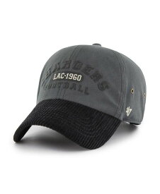 【送料無料】 47ブランド メンズ 帽子 アクセサリー Men's Charcoal Los Angeles Chargers Ridgeway Clean Up Adjustable Hat Charcoal