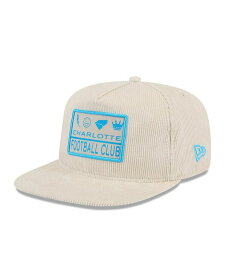 【送料無料】 ニューエラ メンズ 帽子 アクセサリー Men's Cream Charlotte FC The Golfer Corduroy Adjustable Hat Cream