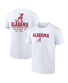 【送料無料】 ファナティクス メンズ Tシャツ トップス Men's White Alabama Crimson Tide Game Day 2-Hit T-shirt White