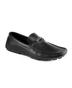QX Y V[Y Xb|E[t@[ [t@[ GUESS Men's Aarav Moc Toe Slip On Driving Loafers Black ubN