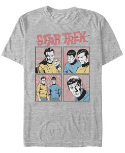 �t�B�t�X�T�� �����Y �g�b�v�X T�V���c Fifth Sun Star Trek Men's The Original Series Comic Book Squares Short Sleeve T-Shirt Athletic H