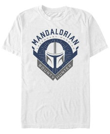 【送料無料】 フィフスサン メンズ Tシャツ トップス Star Wars The Mandalorian Warrior Emblem Short Sleeve Men's T-shirt White