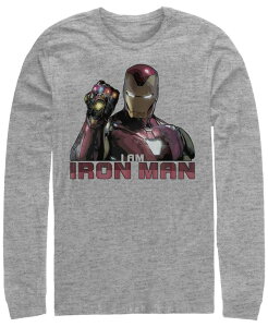 �t�B�t�X�T�� �����Y �g�b�v�X T�V���c Fifth Sun Marvel Men's Avengers Endgame I Am Iron Man Gauntlet Long Sleeve T-shirt Athletic H