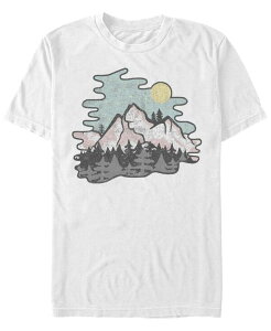 �t�B�t�X�T�� �����Y �g�b�v�X T�V���c Fifth Sun Men's Twilight Mountains Short Sleeve Crew T-shirt White �z���C�g