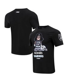 【送料無料】 プロスタンダード メンズ Tシャツ トップス Men's Davante Adams Black Las Vegas Raiders Player Avatar Graphic T-shirt Black