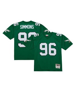 �~�b�`�F��&�l�X �����Y �g�b�v�X �V���c �W���[�W�[ Mitchell & Ness Men's Clyde Simmons Kelly Green Philadelphia Eagles Legacy Replica Jersey Kelly Green �O���[��