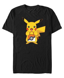 【送料無料】 フィフスサン メンズ Tシャツ トップス Men's Pokemon Pika Treat Short Sleeves T-shirt Black