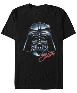 �t�B�t�X�T�� �����Y �g�b�v�X T�V���c Fifth Sun Star Wars Men's Classic Darth Vader Shiny Helmet Short Sleeve T-Shirt Black �u���b�N