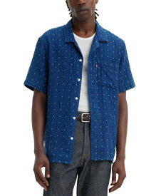 【送料無料】 リーバイス メンズ シャツ トップス Men's Sunset Printed Button-Down Camp Shirt Grid Indig