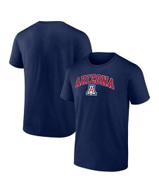 【送料無料】 ファナティクス メンズ Tシャツ トップス Men's Navy Arizona Wildcats Campus T-shirt Navy