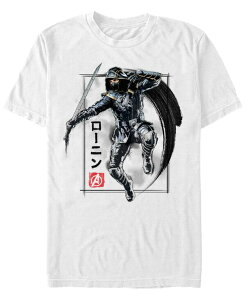 �t�B�t�X�T�� �����Y �g�b�v�X T�V���c Fifth Sun Marvel Men's Avengers Infinity War Painted Ronin Action Shot Short Sleeve T-Shirt White �z���C�g