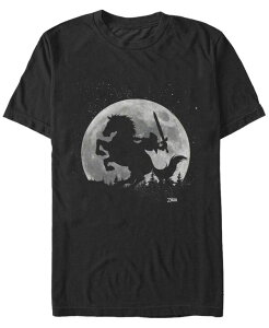 �t�B�t�X�T�� �����Y �g�b�v�X T�V���c Fifth Sun Nintendo Men's Legend of Zelda Night Rider Short Sleeve T-Shirt Black �u���b�N
