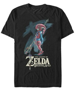 �t�B�t�X�T�� �����Y �g�b�v�X T�V���c Fifth Sun Nintendo Men's Legend of Zelda Mipha Paint Short Sleeve T-Shirt Black �u���b�N