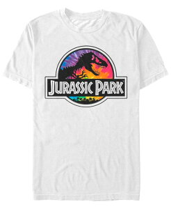 �t�B�t�X�T�� �����Y �g�b�v�X T�V���c ���S Fifth Sun Jurassic Park Men's Tie-Dye Logo Short Sleeve T-Shirt White �z���C�g