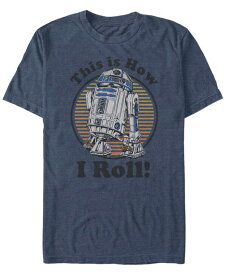 【送料無料】 フィフスサン メンズ Tシャツ トップス Men's Star Wars C-3PO R2-D2 Besties Badge Short Sleeve T-shirt Navy