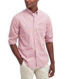 【送料無料】 バブアー メンズ シャツ トップス Men's Kanehill Tailored-Fit Gingham Shirt Pink