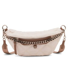 【送料無料】 スティーブ マデン レディース ボディバッグ・ウエストポーチ バッグ Cory Nylon Quilted Sling Bag White Tan