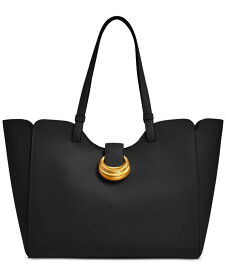 【送料無料】 ダナキャラン レディース トートバッグ バッグ Valley Stream Large Buckle Tote Black/gold