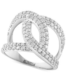 【送料無料】 エフィー レディース リング アクセサリー EFFY&reg; Diamond Interlink Ring (1-3/8 ct. t.w.) in 14k White Gold White Gold