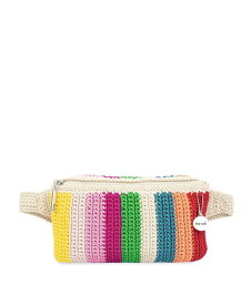 【送料無料】 ザサック レディース ボディバッグ・ウエストポーチ バッグ Caraway Crochet Small Belt Bag Beach Stripe