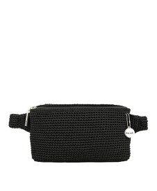 【送料無料】 ザサック レディース ボディバッグ・ウエストポーチ バッグ Caraway Crochet Small Belt Bag Black